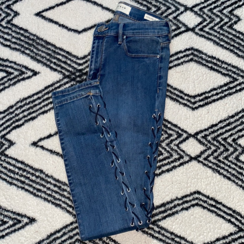 High-Rise Ankle Denim Jeggings | Women | Size: 26